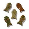 Natural Unakite Pendants G-G932-B02-1