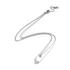 Ion Plating(IP) 304 Stainless Steel Cable Necklaces NJEW-G081-08P-2