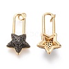 Brass Micro Pave Cubic Zirconia Pendants ZIRC-I045-07B-2