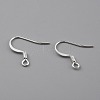 Brass Earring Hooks X-KK-O131-08S-2