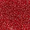 8/0 Transparent Glass Round Seed Beads SEED-J010-F8-25-2