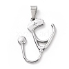 Non-Tarnish 304 Stainless Steel Pendants STAS-G261-01P-2