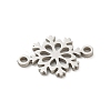 201 Stainless Steel Laser Cut Connector Charms STAS-R133-02P-10-2