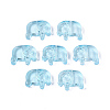 Transparent Spray Painted Glass Beads GLAA-T022-01-D02-1