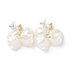 Acrylic Imitation Shell Dangle Earrings EJEW-L281-04A-1