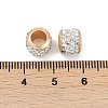 Alloy Rhinestone Clay Pave Beads ALRI-D300-01G-03-3