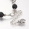 Natural Lava Rock Beads Bracelets BJEW-JB02715-3