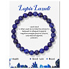 Synthetic Lapis Lazuli Beaded Stretch Bracelets LS-PW-WG7FE75-10-1-1