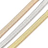 304 Stainless Steel Herringbone Chain Bracelets BJEW-H618-18MC-2