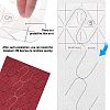 Gorgecraft Transparent Acrylic Sewing Template DIY-GF0002-89-3