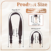 WADORN 2Pcs 2 Style PU Leather Bag Handles DIY-WR0003-18B-2