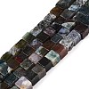 Natural Indian Agate Beads Strands G-T139-6x6-13A-4