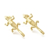 Brass Stud Earrings EJEW-B118-02G-4