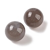 Natural Grey Agate No Hole Sphere Beads G-K353-04C-06-2