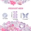 150 Pieces Random Rose Acrylic Beads Bear Pastel Spacer Beads Butterfly Loose Beads for Jewelry Keychain Phone Lanyard Making JX543C-2