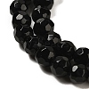 Natural Black Obsidian Beads Strands G-Z068-B10-02-4