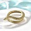 304 Stainless Steel Snake Wrap Cuff Rings for Women RJEW-A060-01G-1