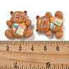 Bear Theme Opaque Resin Cabochons CRES-D040-01E-3