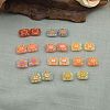 Halloween Frosted Transparent Resin Beads RESI-A048-01A-1