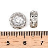 304 Stainless Steel Rhinestone Spacer Beads STAS-P444-01C-P-3