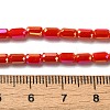 Electroplate Glass Beads Strands EGLA-D031-01-27-4