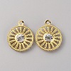 Iron Rhinestone Pendants IFIN-TAC0052-43D-1
