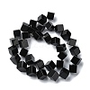 Natural Black Onyx Beads Strands G-C135-D02-03-3