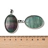 Natural Fluorite Pendants G-M415-01P-04-3