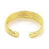 Rack Plating Brass Wide Open Cuff Bangles for Women BJEW-P322-04G-3