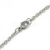 Tarnish Resistant Trendy Unisex 304 Stainless Steel Cable Chain Necklaces X-NJEW-L043-16P-3