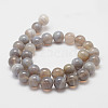Natural Striped Agate/Banded Agate Bead Strands X-G-K155-D-10mm-02-2