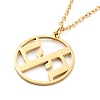 304 Stainless Steel Pendant Necklaces NJEW-P306-01G-1