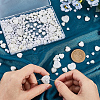 300Pcs 5 Styles ABS Plastic Imitation Pearl  Beads KY-SP0001-23-3