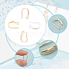 ARRICRAFT 24Pcs 4 Colors Brass Micro Pave Clear Cubic Zirconia Ear Hooks ZIRC-AR0001-20-4