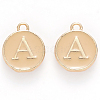 Golden Plated Alloy Enamel Charms X-ENAM-S118-06A-1