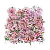 50Pcs Flower PVC Waterproof Stickers STIC-D300-06-1