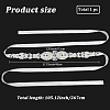 Flower Full Crystal & Montana Rhinestone Handmade Bridal Belts for Wedding Dresses AJEW-WH20006-233A-02-2