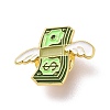 Dollar with Wing Enamel Pin JEWB-H006-35G-1