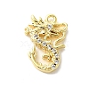 Brass Micro Pave Cubic Zirconia Charms KK-P278-04G-1