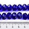 Handmade Imitate Austrian Crystal Faceted Rondelle Glass Beads X-G02YI0C4-3