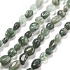 Natural Green Rutilated Quartz Beads Strands G-C179-F07-02-1