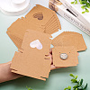 Square Kraft Paper Jewelry Storage Boxes CON-TAC0001-04B-5
