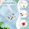 4Pcs 2 Styles Brass Micro Pave Cubic Zirconia & 2Pcs Stainless Steel Rhinestone Pendants ZIRC-TA0001-29-4