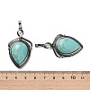 Synthetic Turquoise Pendants G-F777-01AS-04-3