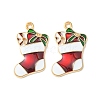 Christmas Alloy Enamel Pendants ENAM-D047-09LG-04-2