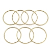 7Pcs Round Vacuum Plating 201 Stainless Steel Bangles Sets for Women BJEW-F476-08G-03-3