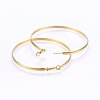 304 Stainless Steel Big Hoop Earrings EJEW-P162-01G-01-2