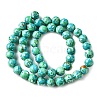 Dyed Natural Magnesite Beads Strands G-L617-D01-8mm-01-3