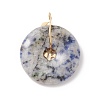 Natural Blue Spot Jasper Pendants G-E088-03G-01-2