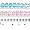 Transparent Painted Glass Beads Strands LS-DGLA-A034-T8mm-A21-3